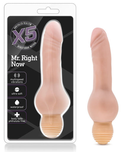 Blush X5 Vibrating Dildo | Mr Right Now Realistic Dildo | Beige Big Dildo | Waterproof Large Dildo