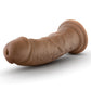 Blush Au Naturel 8" Big Dildo | Suction Cup Dildo | Mocha Realistic Dildo