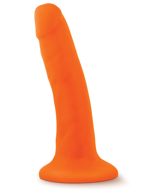 Blush Neo Large Dildo | Dual Density 6" Big Dildo | Orange Suction Cup Dildo | Best Dildo