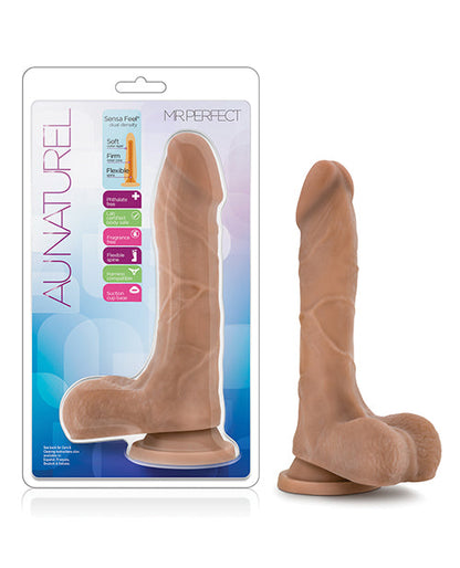 Blush Au Naturel 8.5" Big Dildo | Mr Perfect Realistic Dildo | Flexible Mocha Large Dildo