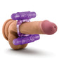 Blush Play With Me Double Play Dual Vibrating Cockring - Purple