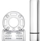 Blush Stay Hard 10 Function Vibrating Bull Ring Cock Ring - Clear