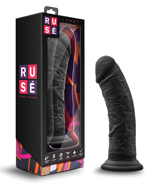 Blush Ruse Large Dildo | Jammy Big Black Dildo | Suction Cup Dildo | Best Dildo