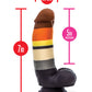 Blush Avant P9 Bear Pride Dildo - Multi Color