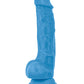 Blush Neo Large Dildo | 7.5" Big Dildo with Balls | Blue Suction Cup Dildo | Best Dildo