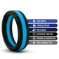 Blush Performance Silicone Go Pro Cock Ring - Black/Blue