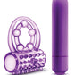 Blush Play With Me the Player Vibrating Double Strap Cockring - Purple