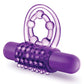 Blush Play With Me the Player Vibrating Double Strap Cockring - Purple