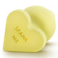 Blush Play With Me Naughty Candy Heart Spank Me Plug - Yellow