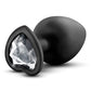 Blush Temptasia Bling Plug w/Gem Large - Black