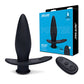 Blue Line Vibrating Anal Plug Pointer w/Remote - Black