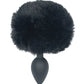 Punishment Bunny Tail Butt Plug - Black