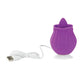 M'Lady Flickering Tongue & Vibrating Clitoral Stimulator - Purple