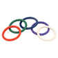 Spartacus 1.5" Rubber Cock Ring Set - Rainbow Pack of 5