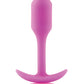 B-Vibe Weighted Snug Plug 1 - 55 g Fuchsia