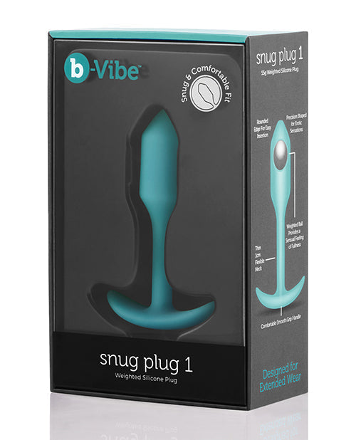 B-Vibe Weighted Snug Plug 1 - 55 g Mint