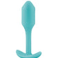 B-Vibe Weighted Snug Plug 1 - 55 g Mint