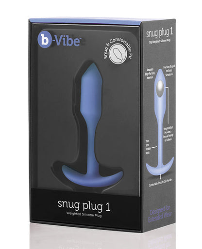 B-Vibe Weighted Snug Plug 1 - 55 g Violet