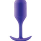 B-Vibe Weighted Snug Plug 2 - 114 g Purple