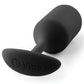 B-Vibe Weighted Snug Plug 3 - 180 g Black