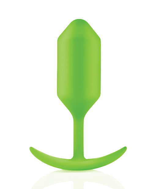 B-Vibe Weighted Snug Plug 3 - 180 g Lime