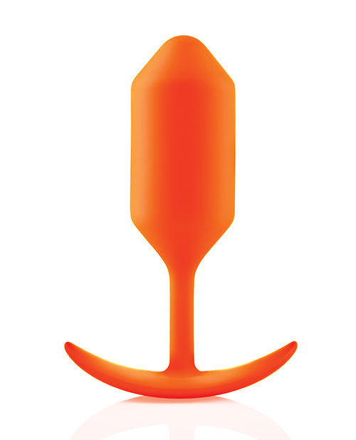 B-Vibe Weighted Snug Plug 3 - 180 g Orange