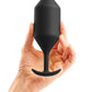 B-Vibe Weighted Snug Plug 5 - 350 g Black