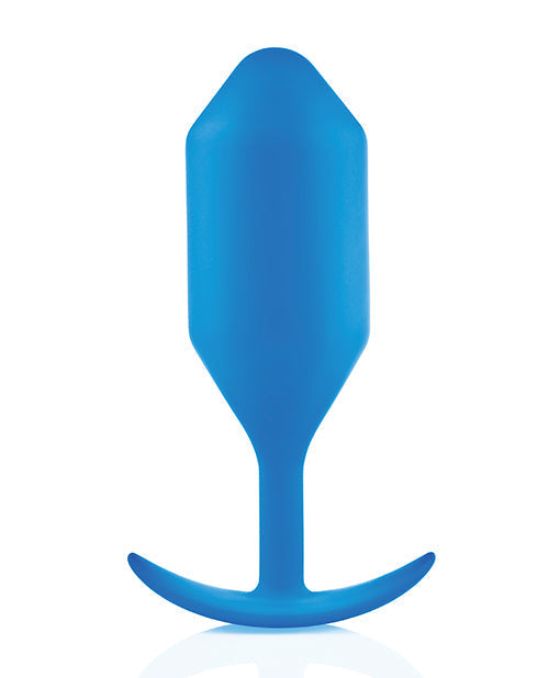 B-Vibe Weighted Snug Plug 5 - 350 g Blue