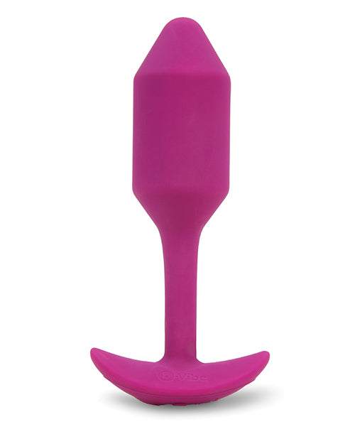 B-Vibe Vibrating Weighted Snug Plug M - 112 g Rose