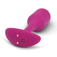 B-Vibe Vibrating Weighted Snug Plug M - 112 g Rose