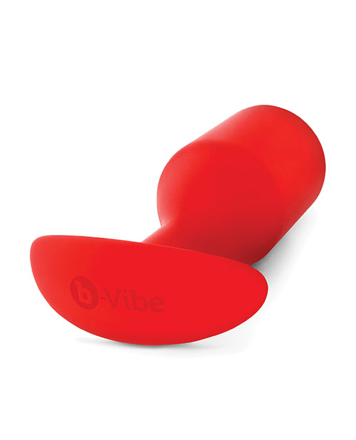 B-Vibe Weighted Snug Plug 6 - 515 g Red