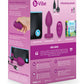 B-Vibe Remote Control Vibrating Jewel Plug (S/M) - Fuchsia