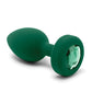 B-Vibe Remote Control Vibrating Jewel Plug (M/L) - Emerald Green