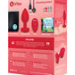 B-Vibe Vibrating Heart Plug M/L - Red