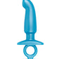 B-Vibe Butties Hither Tapered Prostate Plug - Blue