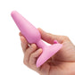 B-Vibe Beginner's Vibrating Tapered Butt Plug - Pink