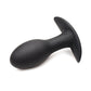 Curve Toys Rooster Rumbler Vibrating Silicone Anal Plug Medium - Black