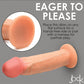 Curve Toys Realistic Dildo | Jock Real Skin Silicone 8.5" Big Dildo | Suction Cup Dildo