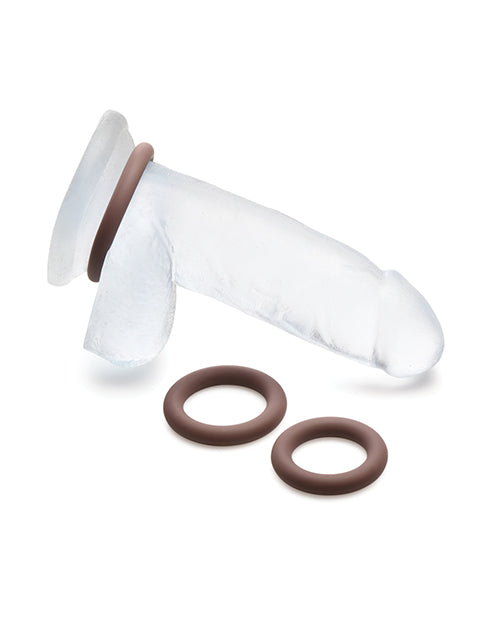 Curve Toys Jock Silicone Cock Ring Set of 3 - Dark