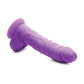 Curve Toys Large Dildo | 7" Big Dildo with Balls | Silicone Grape Suction Cup Dildo