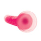 Curve Toys Large Dildo | Pink 7" Big Dildo | Glow In The Dark Silicone Suction Cup Dildo