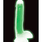 Curve Toys Large Dildo | 7" Big Dildo | Glow In The Dark Silicone Dildo with Balls