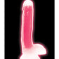 Curve Toys Large Dildo | 7" Big Dildo with Balls | Glow In The Dark Suction Cup Dildo