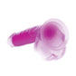 Curve Toys Large Dildo | 7" Big Dildo with Balls | Glow In The Dark Purple Suction Cup Dildo