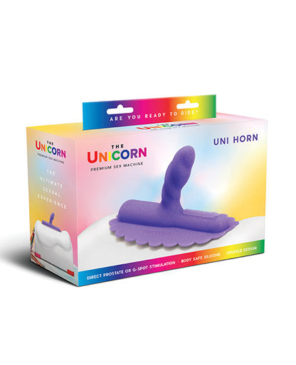 Cowgirl Unicorn Uni Horn Silicone Attachment - Purple