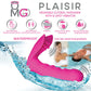 OMG Plaisir Wearable Clitoral Massager w/G-Spot Vibrator - Pink