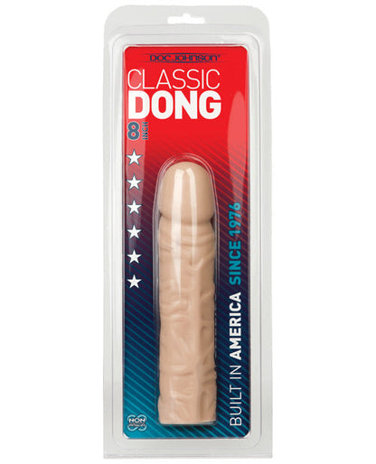 8" Big Dildo | Classic White Realistic Dildo | Lifelike Latex-Free Large Dildo