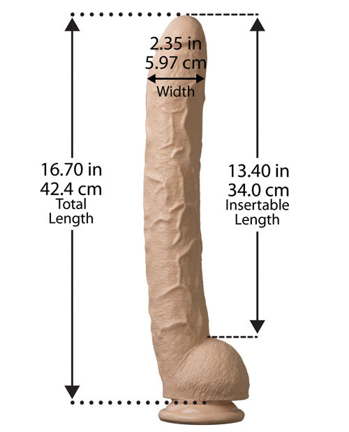 Dick Rambone Large Dildo | Suction Cup Dildo | 17-Inch Giant Dildo | Monster Dildo