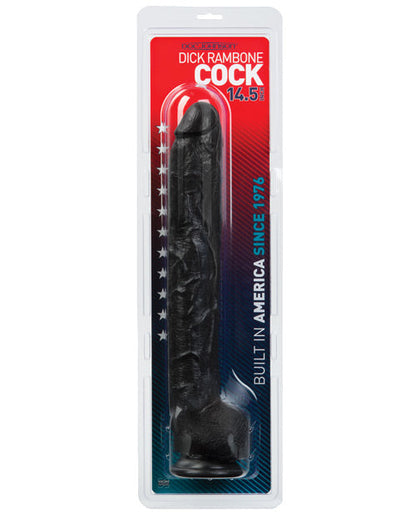 Dick Rambone Giant Dildo | 17-Inch Big Black Dildo | Suction Cup Dildo | Large Dildo