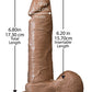 6-Inch Realistic Dildo with Balls | Brown Big Dildo | Suction Cup Dildo